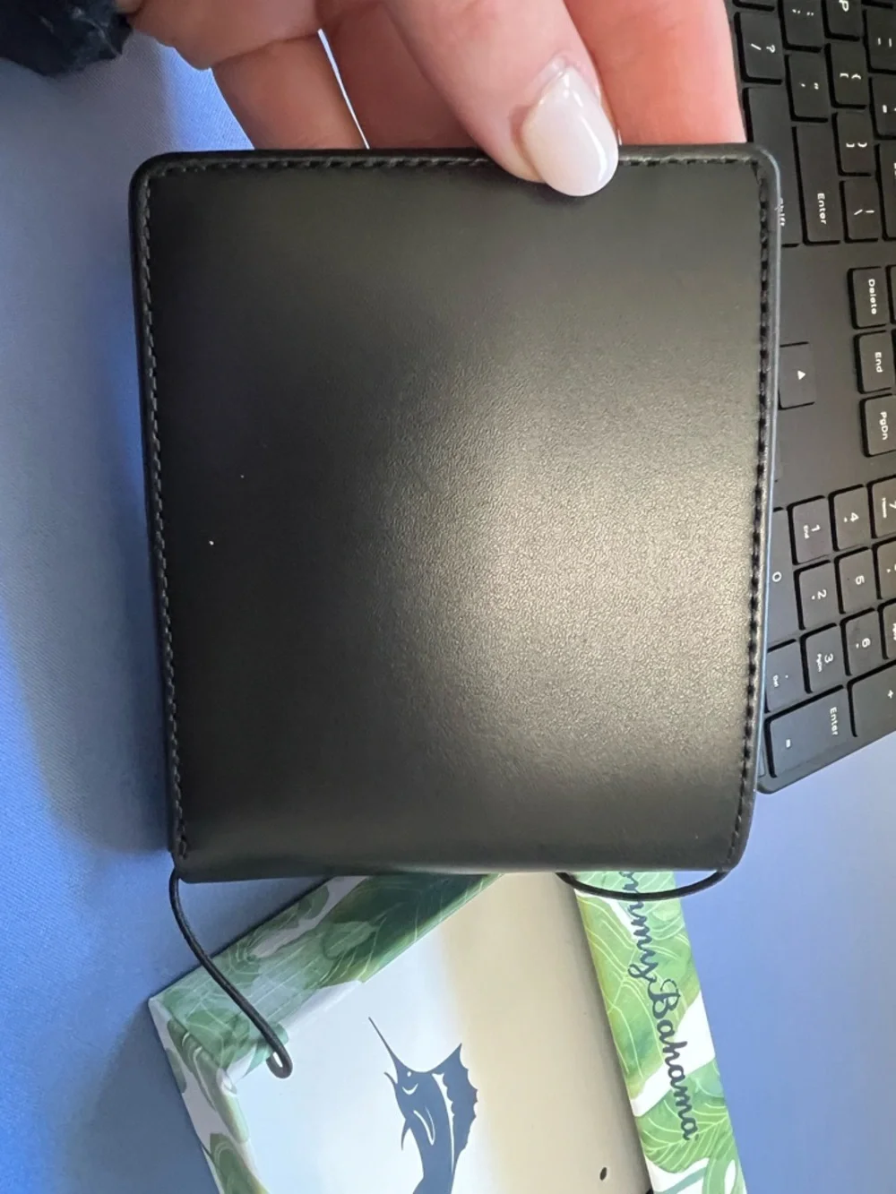 Tommy Bahama Men's Black GWP Marlin Slimfold Wallet NIB